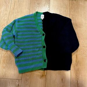 5a7 V-neck cardigan oversized